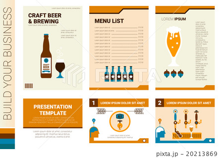 Craft beer book cover and presentation template 20213869