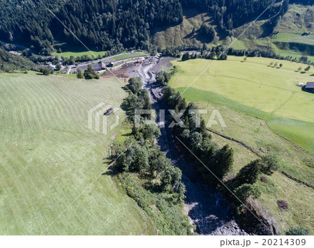 Mudslides after heavy rain and flooding in Austria Mudslides after heavy rain and flooding in Austria 20214309