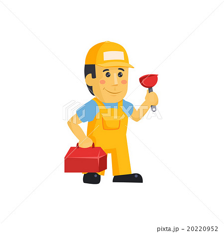Friendly construction worker man with tools Friendly construction worker man with tools 20220952