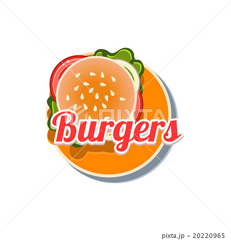 Burger Sticker. Vector Illustration Burger Sticker. Vector Illustration 20220965