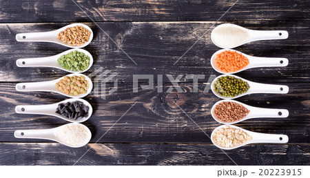 Cereals in ceramic bowls Cereals in ceramic bowls 20223915