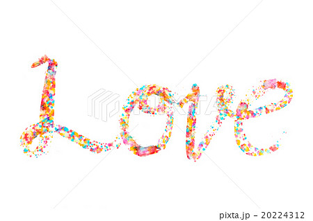 "LOVE" made from water color "LOVE" made from water color 20224312