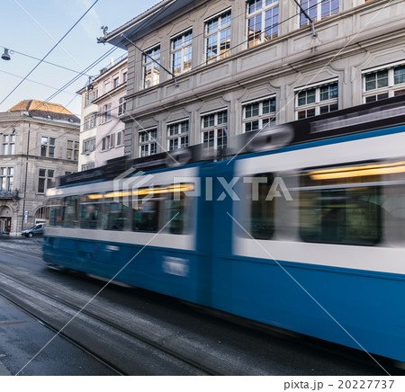 Electric tram in the city of Zurich, Switzerland 20227737