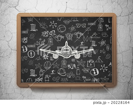 Tourism concept: Aircraft on School Board 20228164