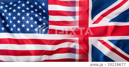 Mixed Flags of the USA and the UK. Union Jack flag Mixed Flags of the USA and the UK. Union Jack flag 20228677
