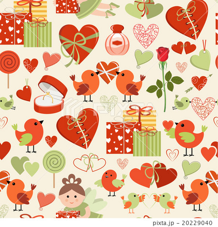 Pattern with hearts Pattern with hearts 20229040