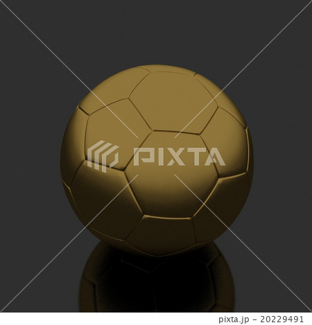 gold football  isolate on black 20229491