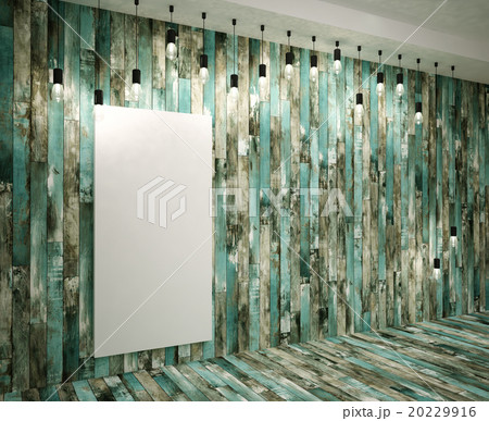 Poster in room on loft style 20229916