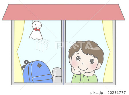てるてる坊主と子供 20231777