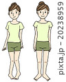 骨盤のゆがみ比較イラスト 20238959