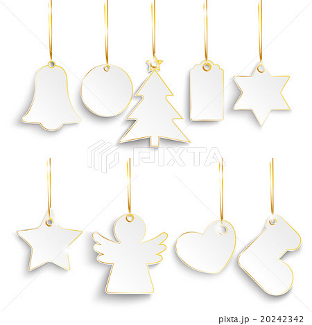 9 Christmas Golden Price Stickers Golden Ribbons 9 Christmas Golden Price Stickers Golden Ribbons 20242342