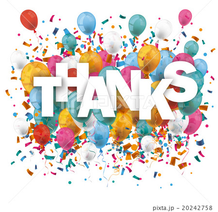 Thanks Balloons Confetti 20242758
