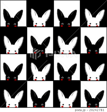 Black White Rabbit Chess board Background Black White Rabbit Chess board Background 20242781