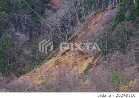 山崩れ　長野県神城断層地震 20243510