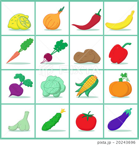 Set of fruits and vegetables 20243696