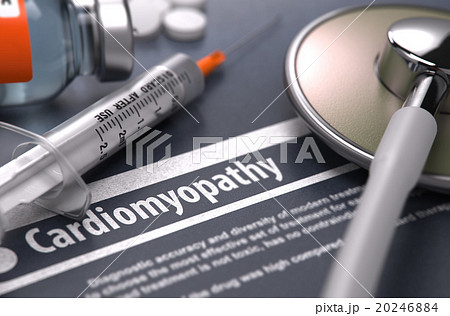 Cardiomyopathy - Printed Diagnosis on Grey 20246884
