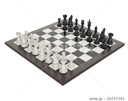 illustration of chess on chessboard illustration of chess on chessboard 20247281