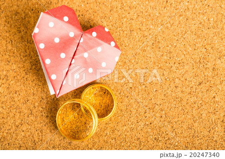 .Red paper heart .Red paper heart 20247340
