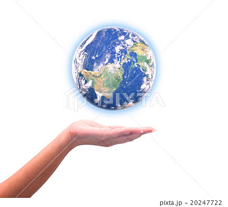 Human hand holding Earth planet. Human hand holding Earth planet. 20247722