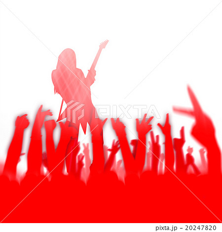 ライブ会場とオーディエンスとギタリスト 20247820