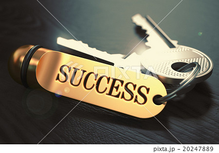 Keys to Success. Concept on Golden Keychain. Keys to Success. Concept on Golden Keychain. 20247889