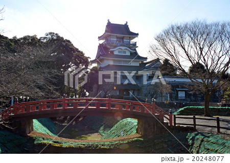 小山城　模擬天守と復元木橋 20248077