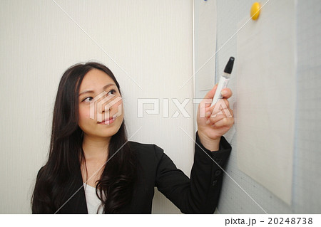 説明する女性 説明する女性 20248738