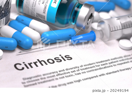 Cirrhosis Diagnosis. Medical Concept. Composition 20249194