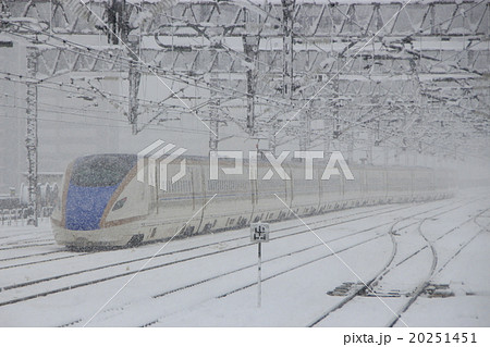 雪の日の上越・北陸新幹線E7系 雪の日の上越・北陸新幹線E7系 20251451