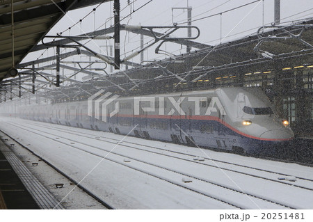 雪の中を行く上越新幹線E4系Max 雪の中を行く上越新幹線E4系Max 20251481