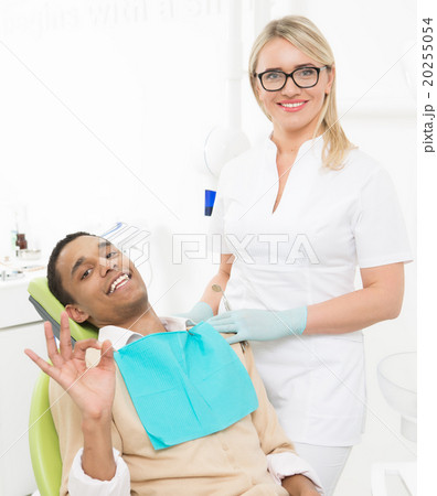 Young man at dentist's office 20255054