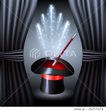 Conjurer hat with magic fireworks 20255078