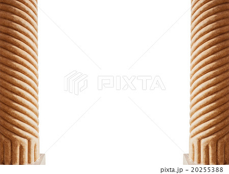 Two columns isolated on white background 20255388