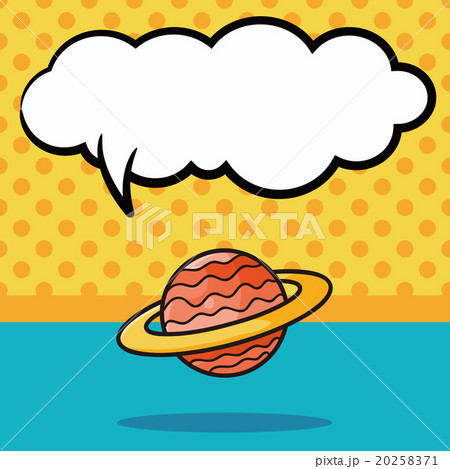 planet doodle, speech bubble 20258371