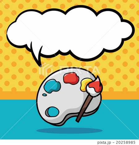 Palette doodle, speech bubble 20258985
