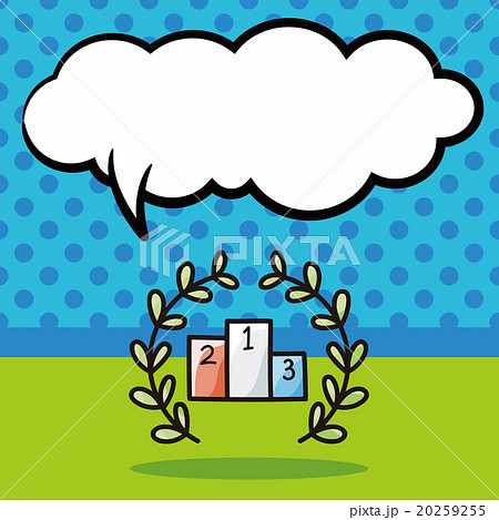 Podium doodle, speech bubble Podium doodle, speech bubble 20259255
