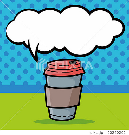 take away coffee color doodle, speech bubble 20260202