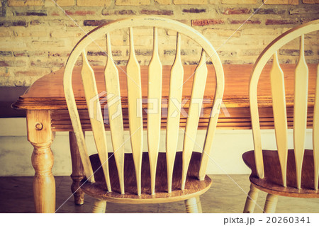 Wooden chair and table 20260341
