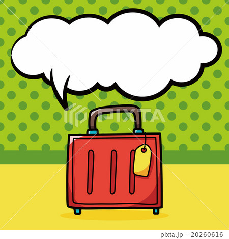 Luggage doodle, speech bubble Luggage doodle, speech bubble 20260616