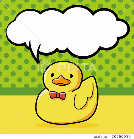 toy duck doodle, speech bubble toy duck doodle, speech bubble 20260959