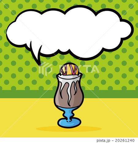 ice coffee color doodle, speech bubble ice coffee color doodle, speech bubble 20261240