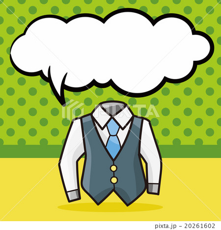 clothes doodle, speech bubble 20261602