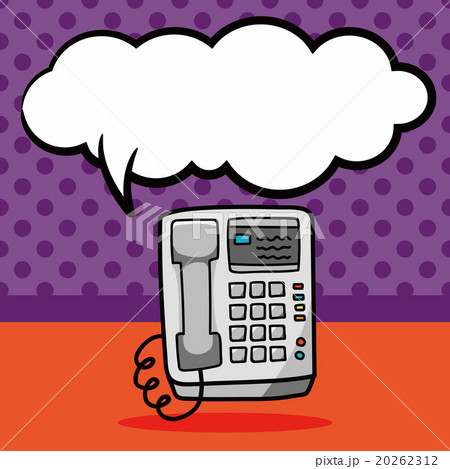 telephone doodle, speech bubble 20262312