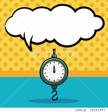 Fishing weighing doodle, speech bubble 20262441