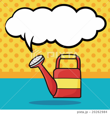 Watering buckets doodle, speech bubble Watering buckets doodle, speech bubble 20262984