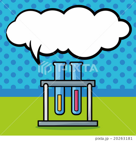 Test tube doodle, speech bubble Test tube doodle, speech bubble 20263181