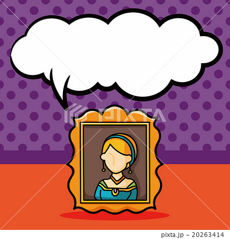 painting doodle, speech bubble 20263414