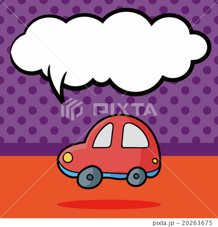 toy car doodle, speech bubble toy car doodle, speech bubble 20263675