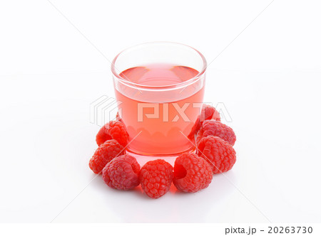 Glass of raspberry flavored water Glass of raspberry flavored water 20263730