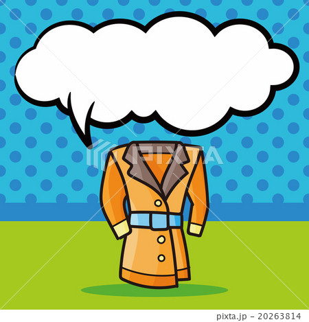 clothes doodle, speech bubble 20263814